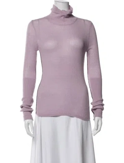 Pre-owned Maria Mcmanus Turtleneck Sweater In Purple