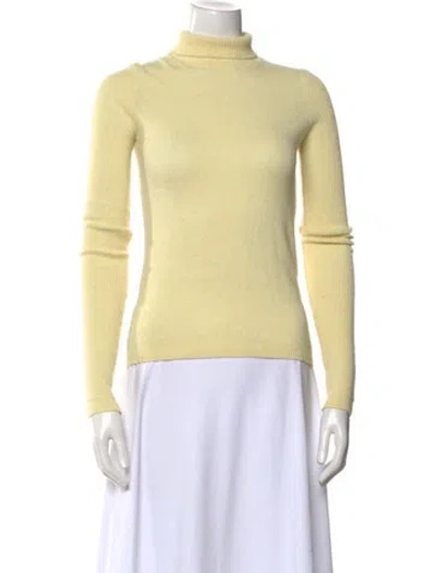 Pre-owned Maria Mcmanus Turtleneck Sweater In Yellow