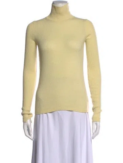 Pre-owned Maria Mcmanus Turtleneck Sweater In Yellow