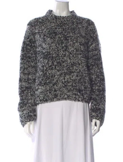 Pre-owned Maria Mcmanus Tweed Pattern Mock Neck Sweater In Multi