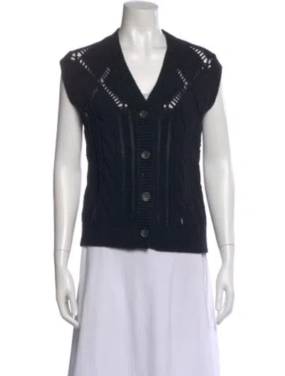 Pre-owned Maria Mcmanus V-neck Sweater In Black