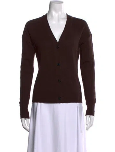 Pre-owned Maria Mcmanus V-neck Sweater In Brown