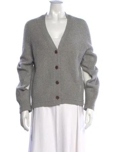 Pre-owned Maria Mcmanus V-neck Sweater In Grey