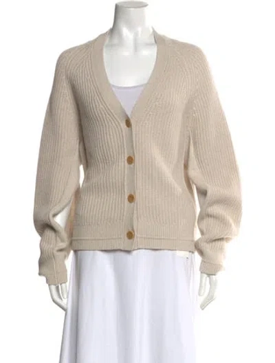 Pre-owned Maria Mcmanus V-neck Sweater In Neutral