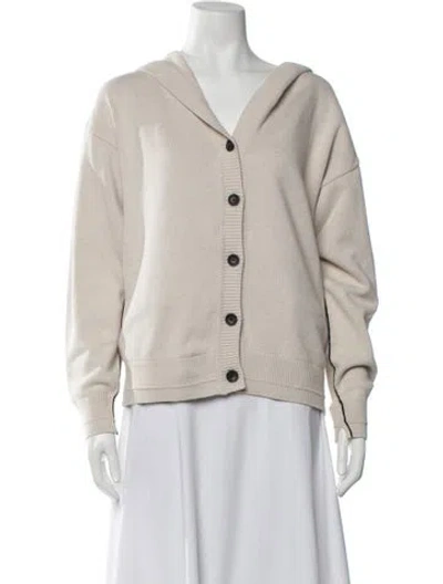 Pre-owned Maria Mcmanus V-neck Sweater In Neutrals