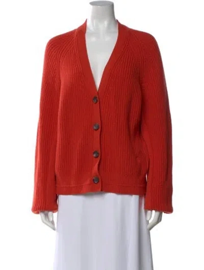 Pre-owned Maria Mcmanus V-neck Sweater In Orange