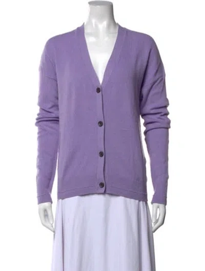 Pre-owned Maria Mcmanus V-neck Sweater In Purple