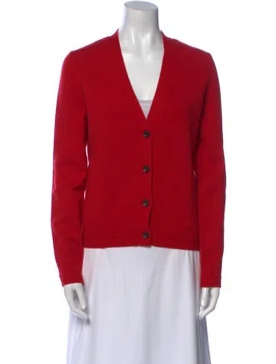 Pre-owned Maria Mcmanus V-neck Sweater In Red