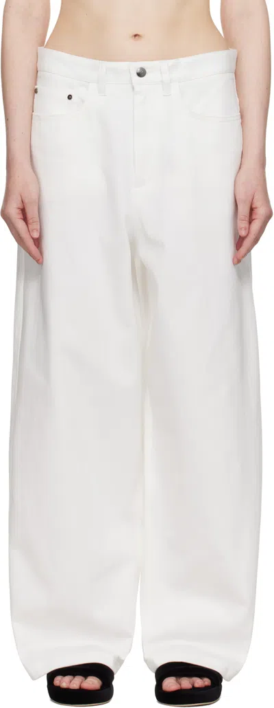 MARIA MCMANUS WHITE MASSIVE JEANS