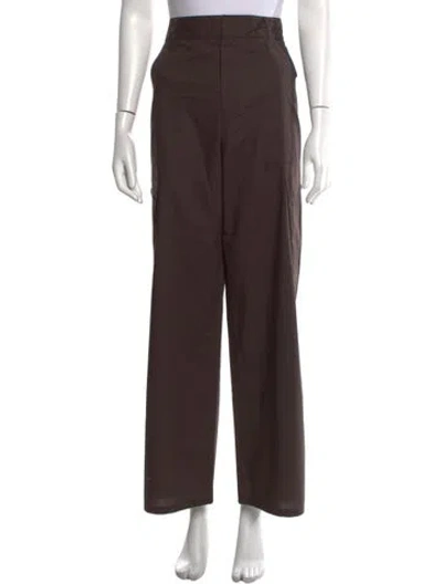 Pre-owned Maria Mcmanus Wide Leg Pants In Brown