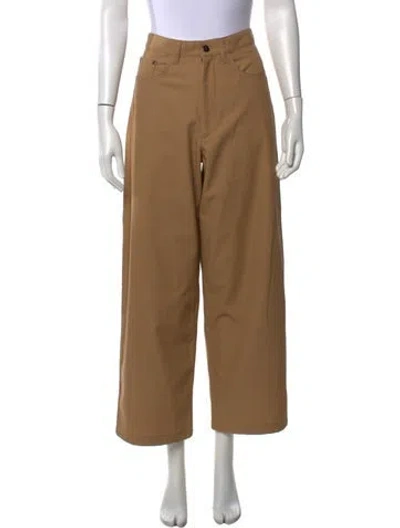 Pre-owned Maria Mcmanus Wide Leg Pants In Neutrals