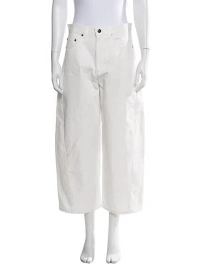 Pre-owned Maria Mcmanus Wide Leg Pants In White