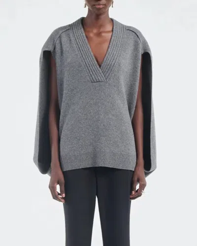 Maria Mcmanus Women's Cocoon Cape In Medium Heather Grey