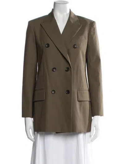 Pre-owned Maria Mcmanus Wool Blazer In Green