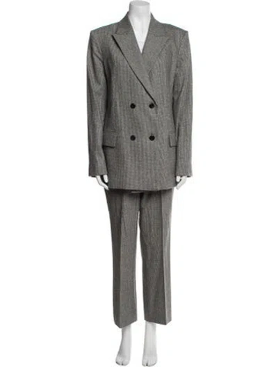 Pre-owned Maria Mcmanus Wool Pantsuit In Black