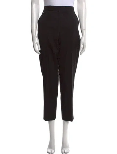 Pre-owned Maria Mcmanus Wool Skinny Leg Pants In Black