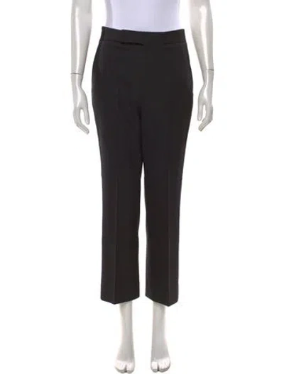 Pre-owned Maria Mcmanus Wool Straight Leg Pants In Black