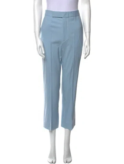 Pre-owned Maria Mcmanus Wool Straight Leg Pants In Blue