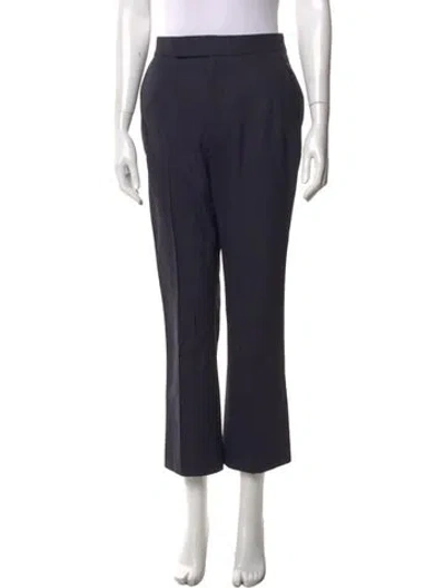 Pre-owned Maria Mcmanus Wool Straight Leg Pants In Blue
