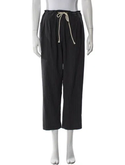 Pre-owned Maria Mcmanus Wool Straight Leg Pants In Gray