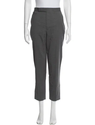 Pre-owned Maria Mcmanus Wool Straight Leg Pants In Gray