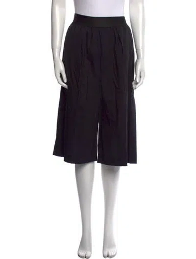 Pre-owned Maria Mcmanus Wool Wide Leg Pants In Black