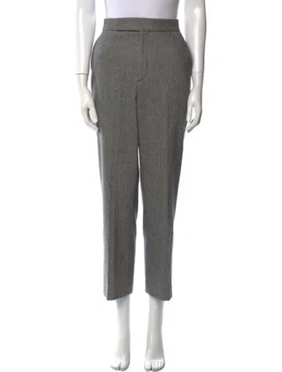Pre-owned Maria Mcmanus Wool Wide Leg Pants In Black