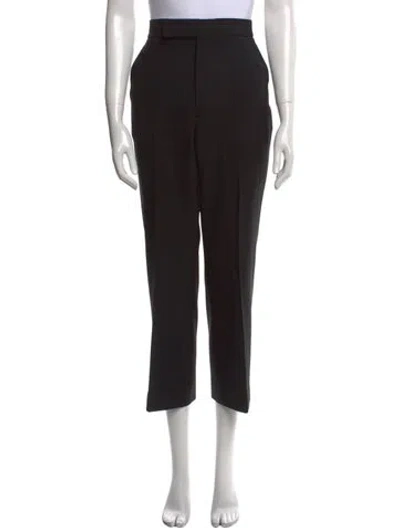 Pre-owned Maria Mcmanus Wool Wide Leg Pants In Black