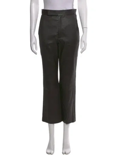 Pre-owned Maria Mcmanus Wool Wide Leg Pants In Black