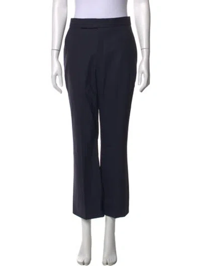 Pre-owned Maria Mcmanus Wool Wide Leg Pants In Blue