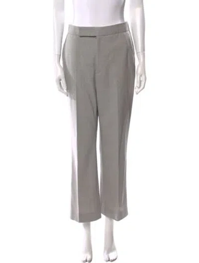 Pre-owned Maria Mcmanus Wool Wide Leg Pants In Gray