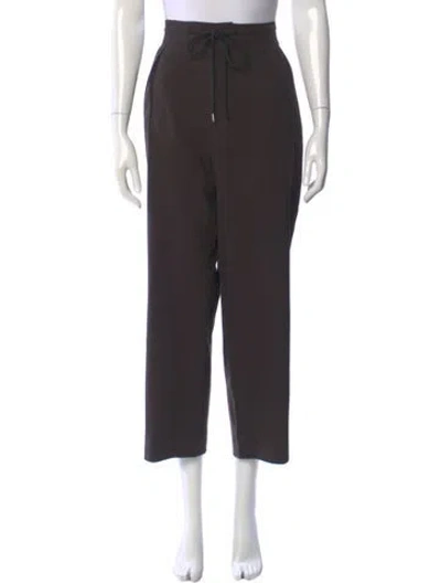 Pre-owned Maria Mcmanus Wool Wide Leg Pants In Gray