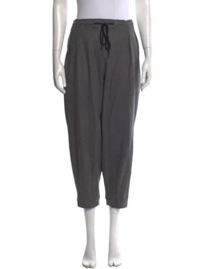 Pre-owned Maria Mcmanus Wool Wide Leg Pants In Gray