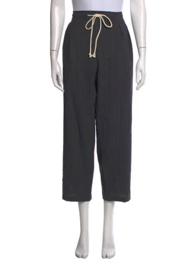 Pre-owned Maria Mcmanus Wool Wide Leg Pants In Grey