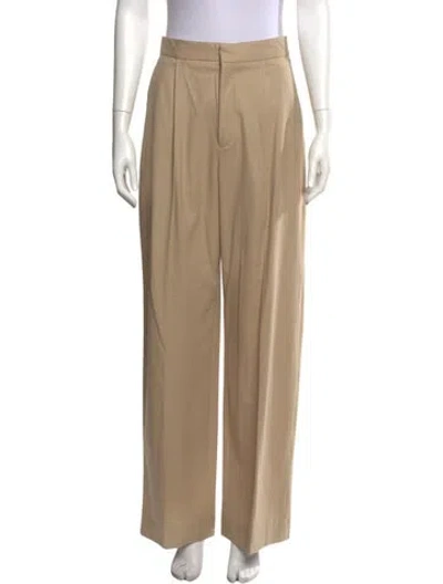 Pre-owned Maria Mcmanus Wool Wide Leg Pants In Neutral