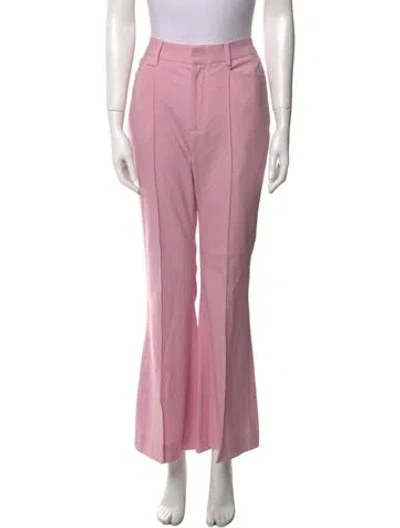 Pre-owned Maria Mcmanus Wool Wide Leg Pants In Pink