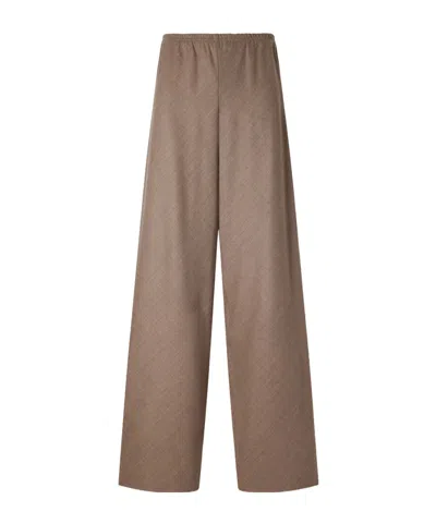 Maria Mcmanus Wool-blend Fresco Wide-leg Pants In Neutral