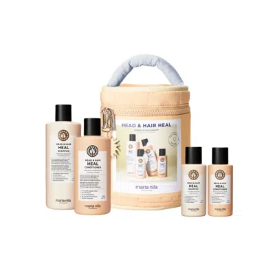 Maria Nila Head & Hair Heal Beauty Bag Mother's Day Gift Set (limited Edition) In Transparent