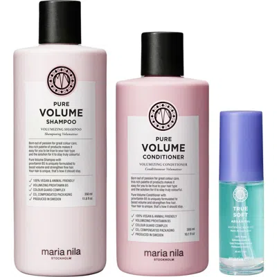 Maria Nila Pure Volume Beauty Bag Set (limited Edition) $79 Value In No Color