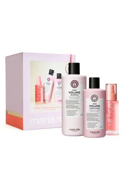 Maria Nila Pure Volume Beauty Box $92 Value In Transparent