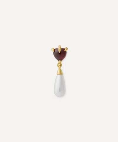 Maria Nilsdotter 18ct Gold-plated Claw Drop Earring