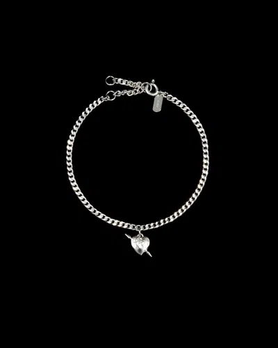 Maria Nilsdotter Bracelet Tuvstarr's Heart In Metallic