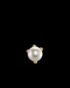 Maria Nilsdotter Earring Tiny Claw Pearl Ear Stud In Metallic