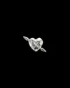 Maria Nilsdotter Earring Tuvstarr's Heart Ear Stud In Silver