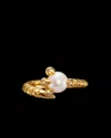 Maria Nilsdotter Ring Claw Pearl In Gold