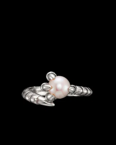 Maria Nilsdotter Ring Claw Pearl In Metallic