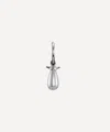 Maria Nilsdotter Sterling Silver Pearl Tear Drop Hoop Earring