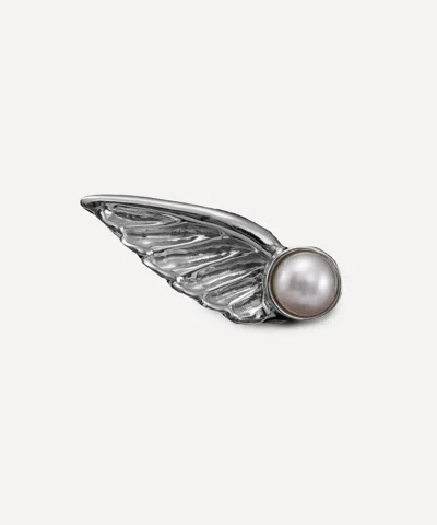 Maria Nilsdotter Sterling Silver Wing Stud Earring