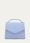 Maria Oliver Julia Mini Lizard Top-handle Bag In Blue