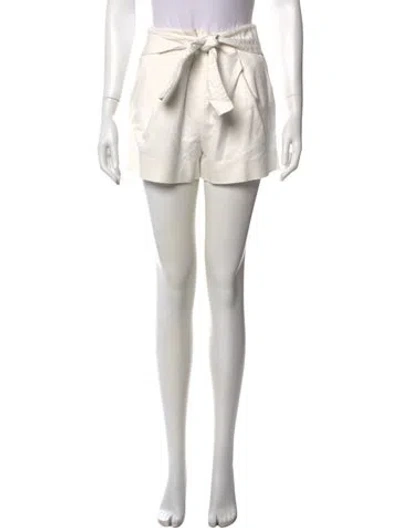 Pre-owned Maria Oliver Mini Shorts In White